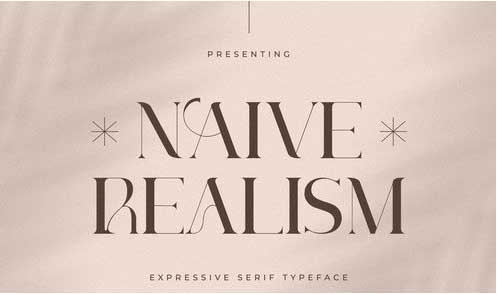Naive Realism - Expressive Serif Typefacec