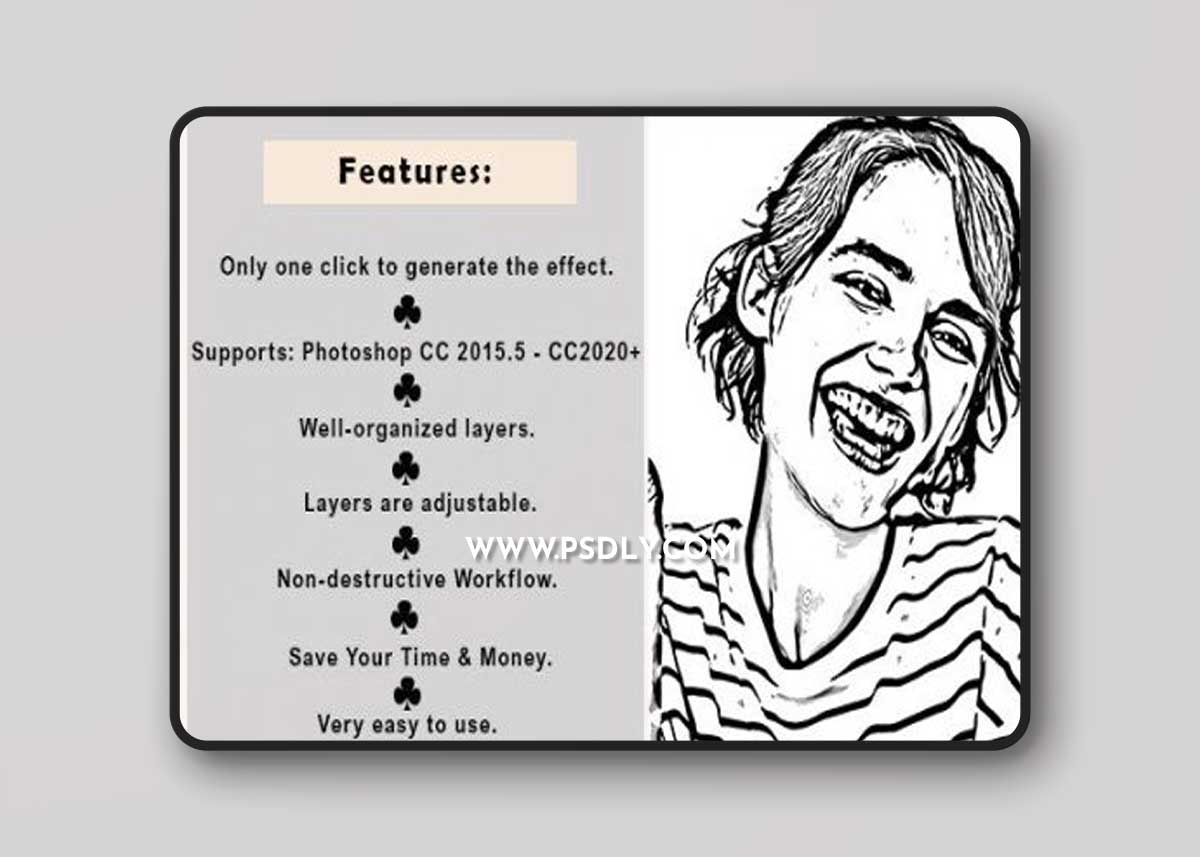 Pen Draw PhotoShop Action