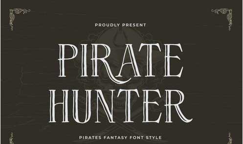Pirate Hunter - Pirates Fantasy Font Style
