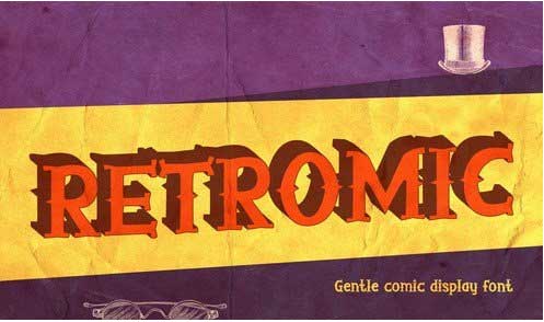 RETROMIC - Gentle Comic Display Font