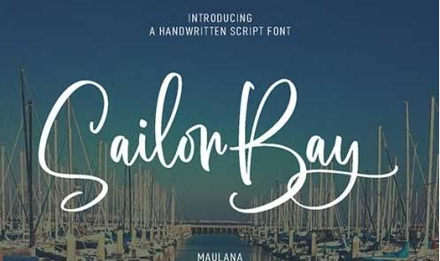 Sailor Bay - Brush Script Font