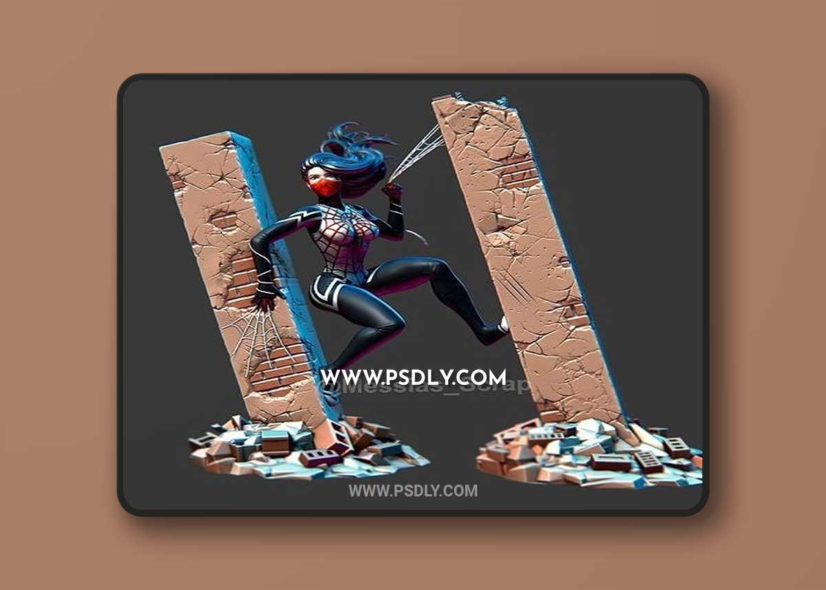 Silk Cindy Moon from Marvel 3D Print Model