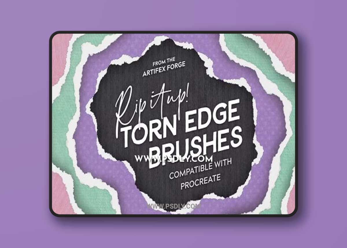 TORN EDGE PROCREATE BRUSHES