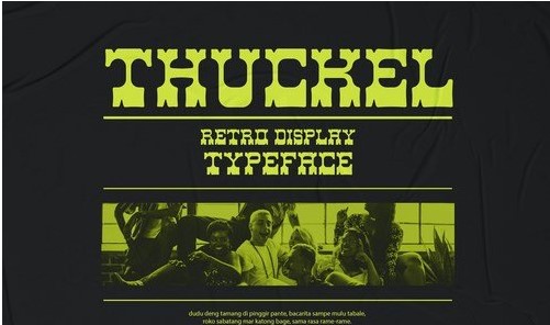 Thuckel - Retro Display Typeface