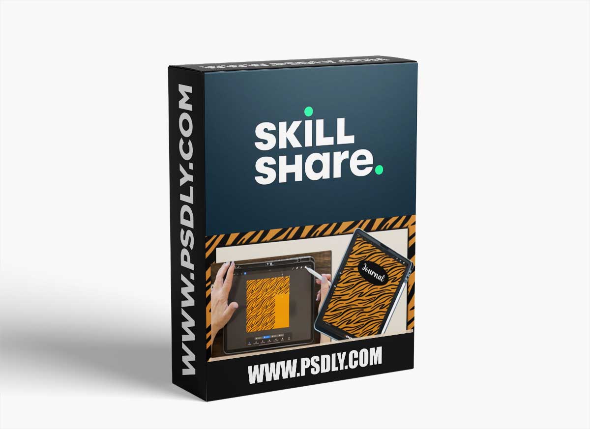 Tiger Repeat Pattern and a 90 Day Journal in Procreate