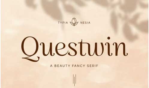 Questwin - Beauty Elegant Fancy Serif