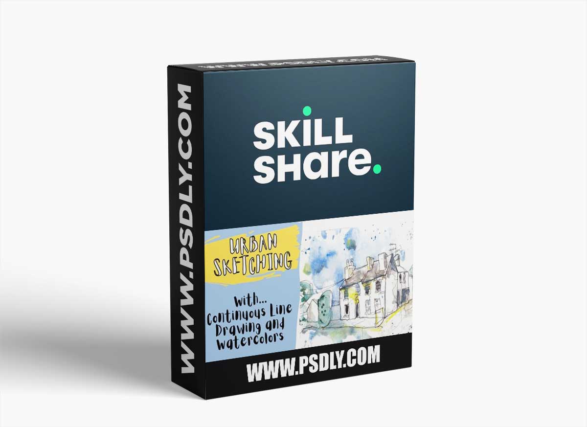 Urban Sketching: Learn to Use Continuous Line Drawing and Watercolors