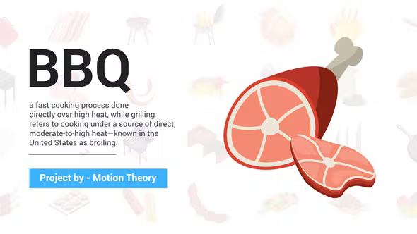 Videohive BBQ Icons 37716271