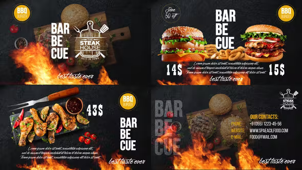 Videohive Barbecue Food Promo 32196808