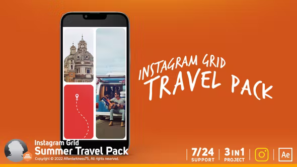 Videohive Instagram Travel Grid Pack 37262414