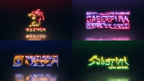 Videohive SaberPunk Logo Reveal (No Plugins) 37738379