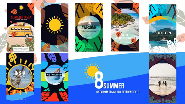 Videohive Summer Instagram Stories 38023769