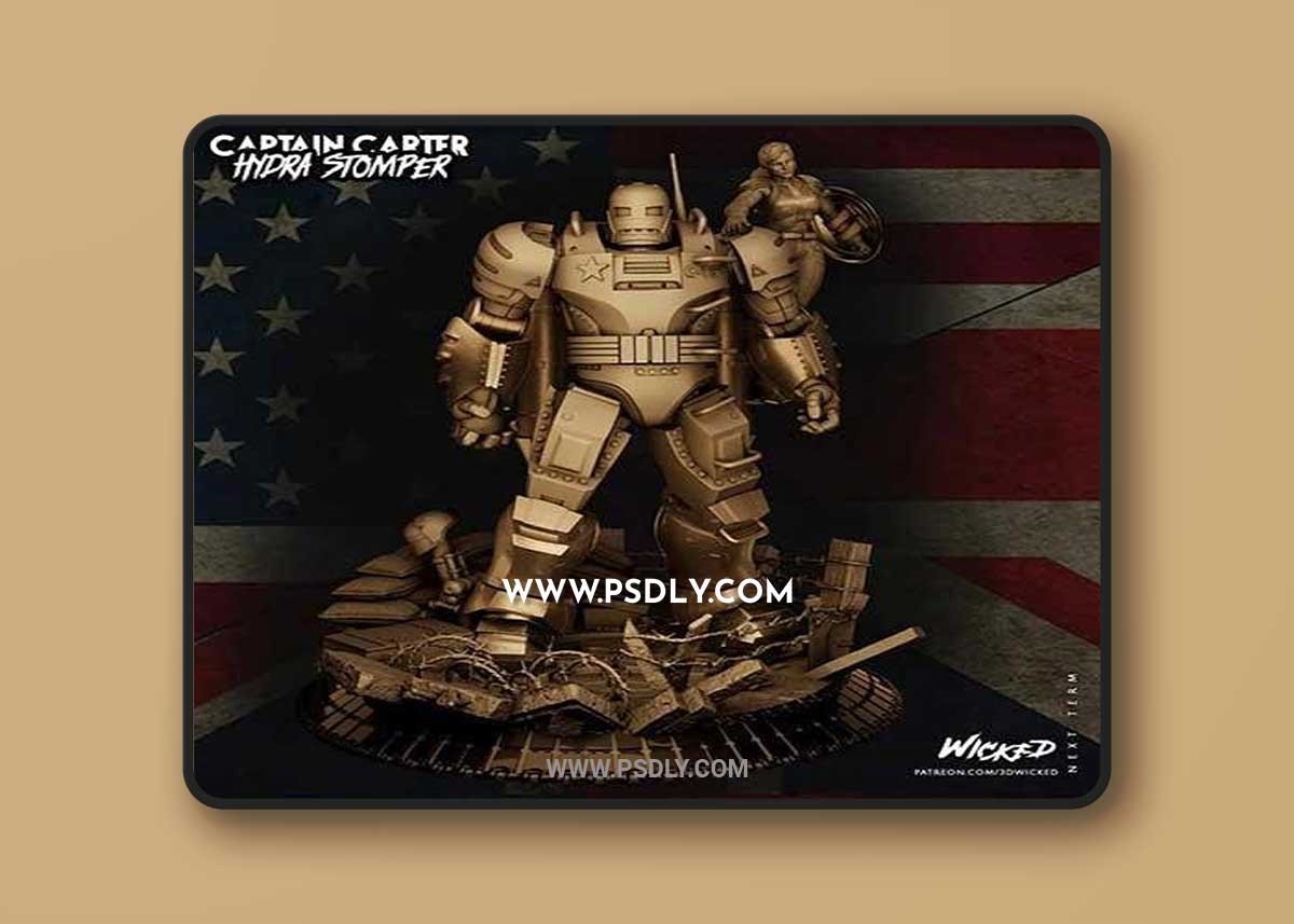 Wicked - Capitan Carter, Steve - Marvel 3D Print Model