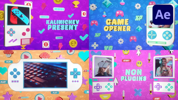 Videohive Gaming Pixel Opener 37651128