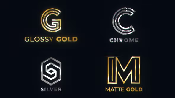 Videohive Metal Logo Reveal (Gold/Chrome/Silver) 37708554