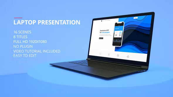 Videohive Laptop Presentation 23151845