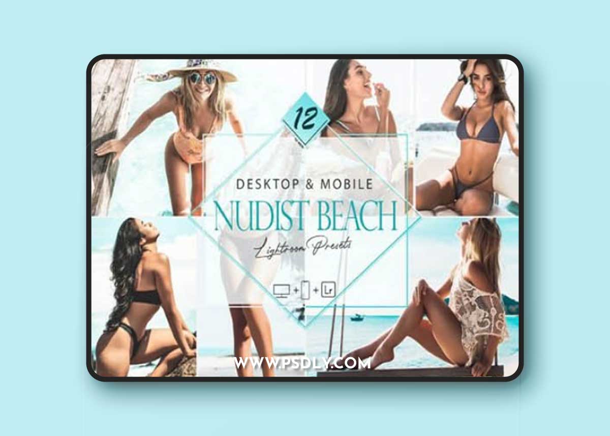 12 Nudist Beach Lightroom Presets, Blue