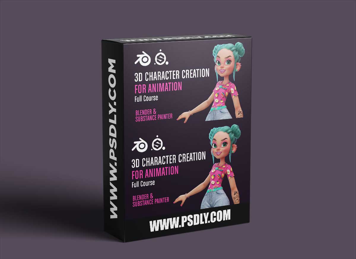 3D Character Creation for animation in Blender & Substance Painter