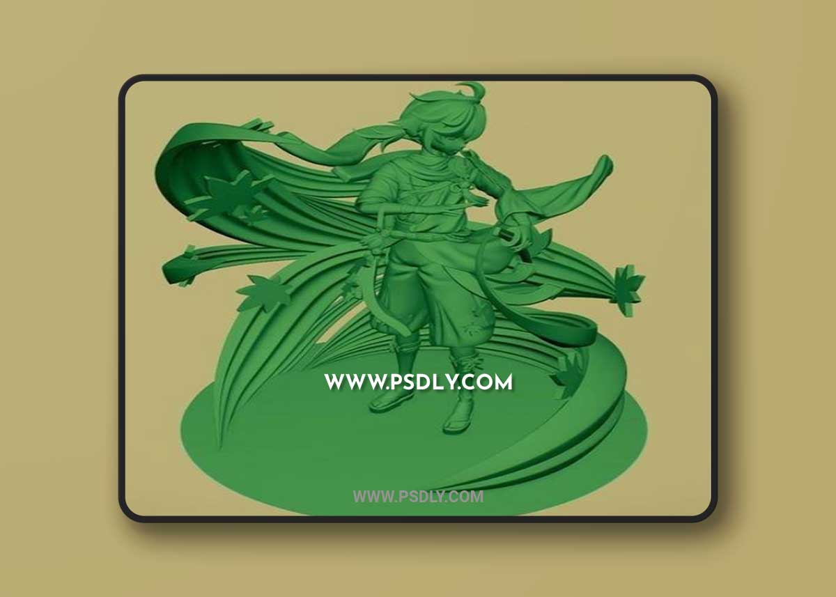 3D STL Kaedehara Kazuha - Genshin Impact