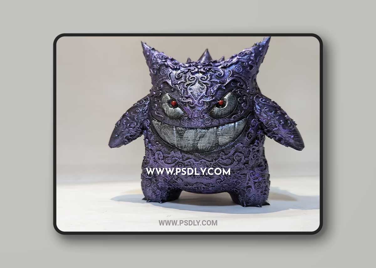 3D STL Ornamental Gengar Model