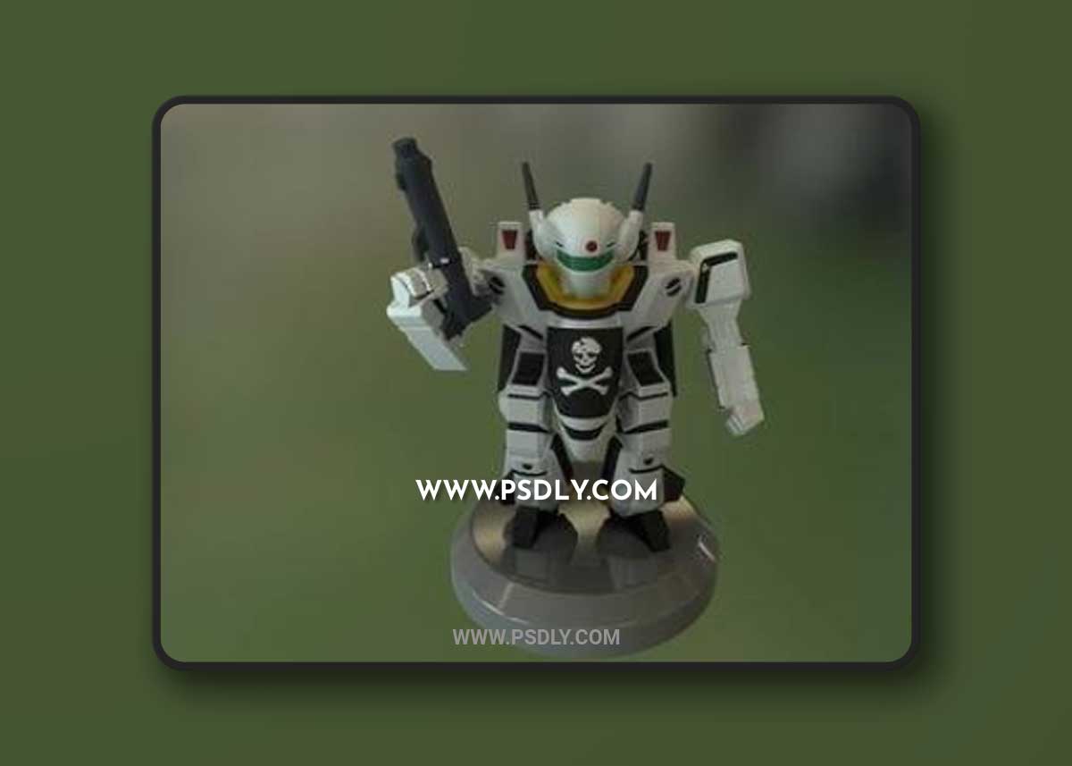 3D STL PlaKit Macross Valkyrie VF1S