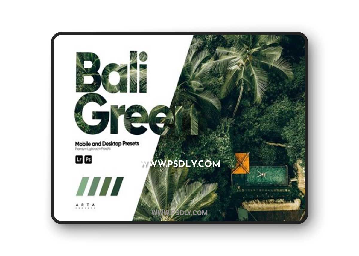 ARTA - Bali Green Presets for Lightroom YMCVF9K
