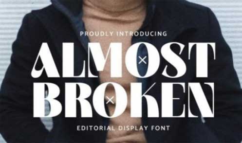 Almost Broken Font