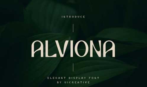 Alviona Modern Serif Font