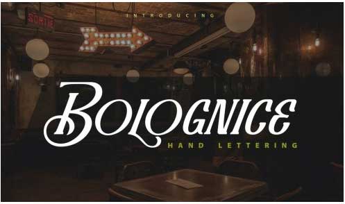 Bolognice | Handcrafted Hand-Lettring Font
