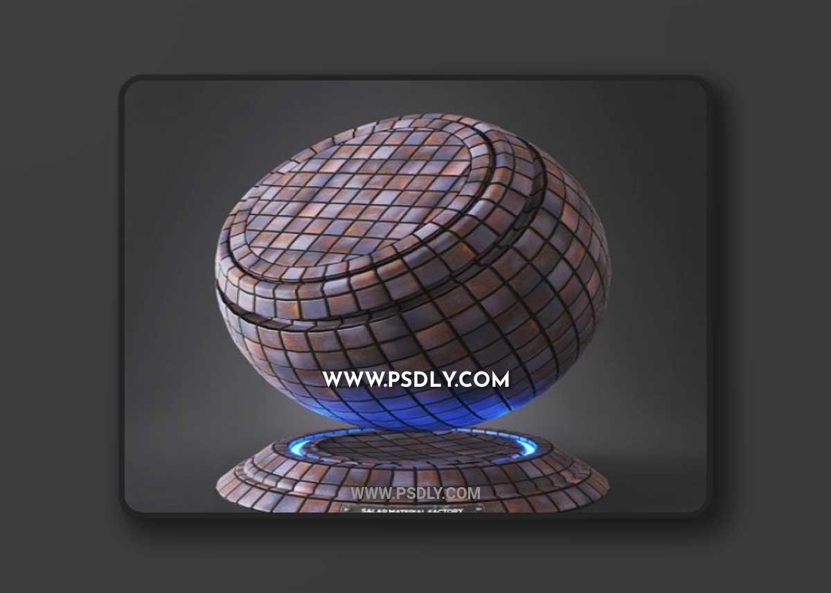 Brick B2 – Material (vray + Corona) 3D Model