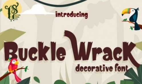 Buckle Wrack Font