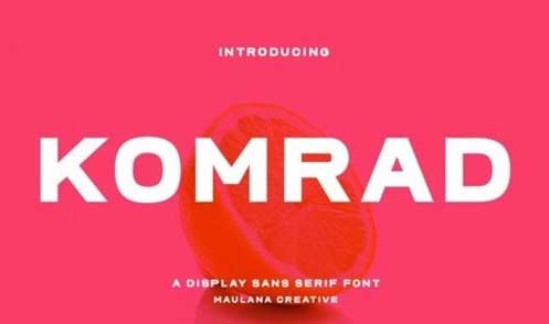CM - Komrad Sans Display Font 7290809