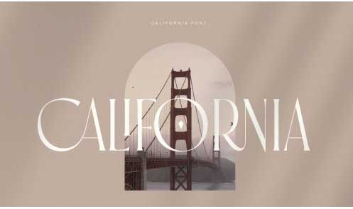 California - Stylish Fashion Font