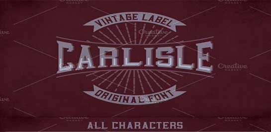 Carlisle Label Typeface