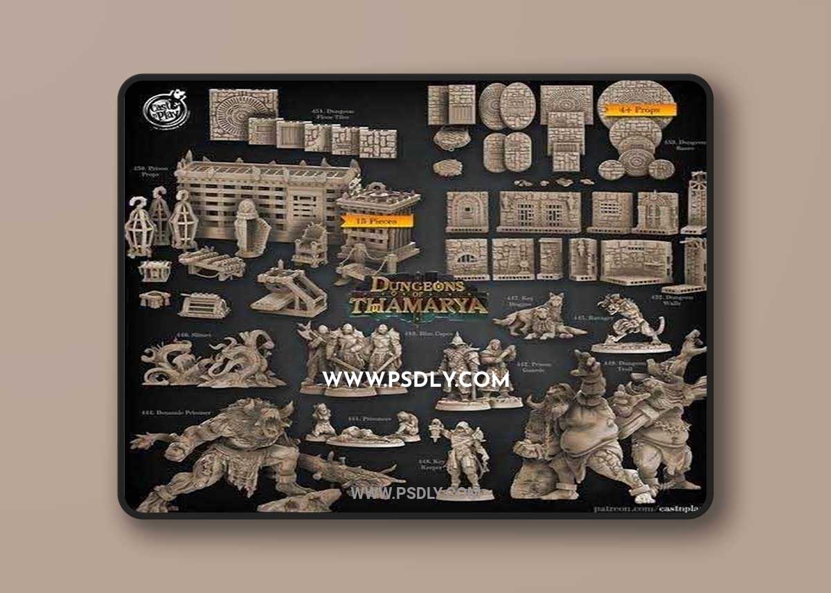 Cast N Play - Dungeons of Thamarya November 2021 3D Model