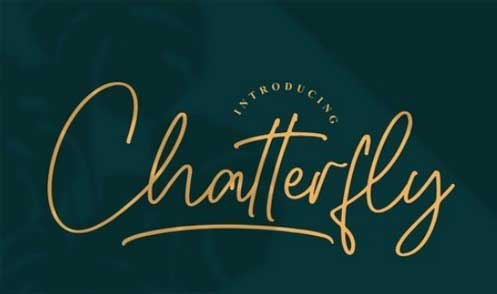 Chatterfly Monoline Font
