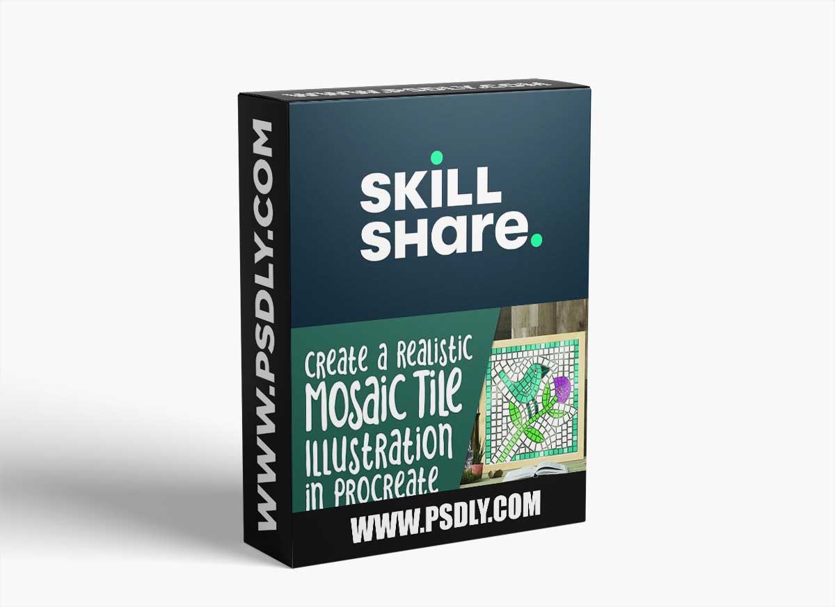 Create a Realistic Mosaic Tile Illustration in Procreate With 20 Brushes, 3 Patterns and 4 Palettes