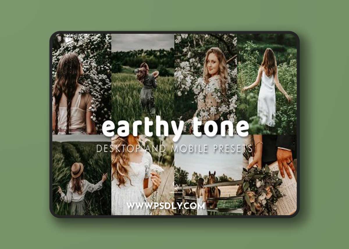 CreativeMarket - 8 Earthy Tone Lightroom Presets 7221501