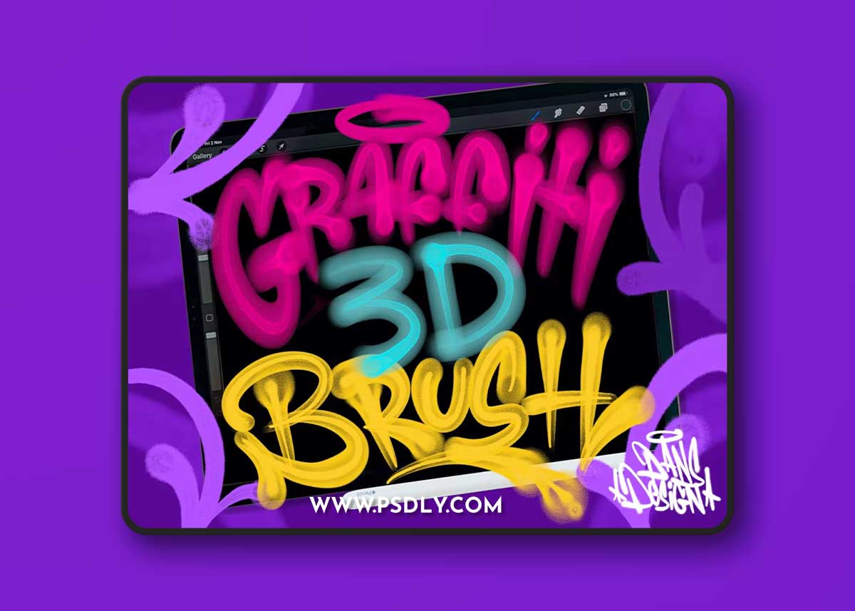 Graffiti 3D Procreate Brush 7W6KWCQ