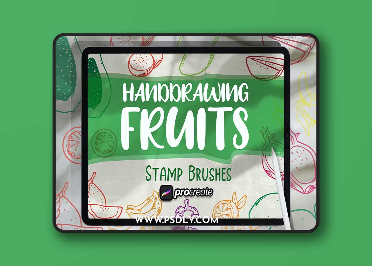 Hand Drawing Fruits Brush 7MT2TWS