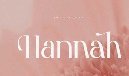 Hannah - Cute Serif Font