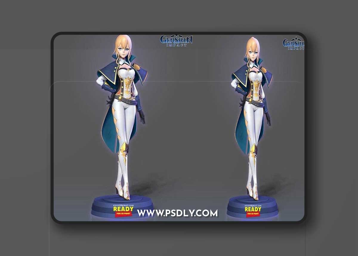 Jean - Genshin Impact 3D Print Model
