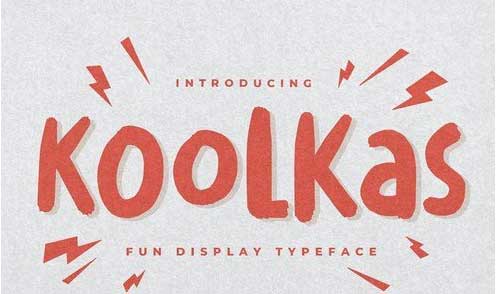 Koolkas - Fun Display Typeface