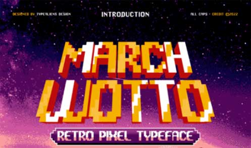 March Wotto Font