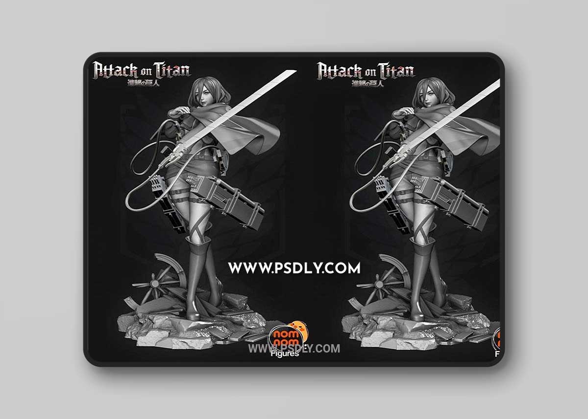 Mikasa Ackerman - Attack on Titan 3D Print Model