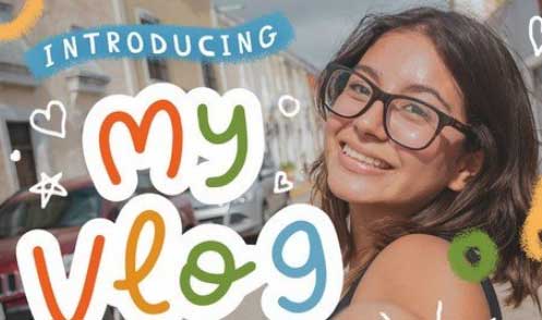 My Vlog - Handwritten Font