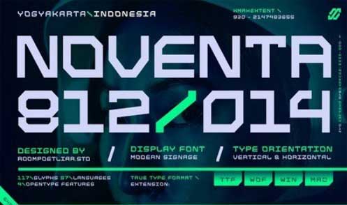 Noventa Display Font