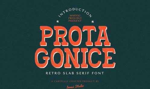 Protagonice - Slab Serif Font