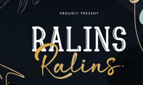 Ralins Typography Font Duo