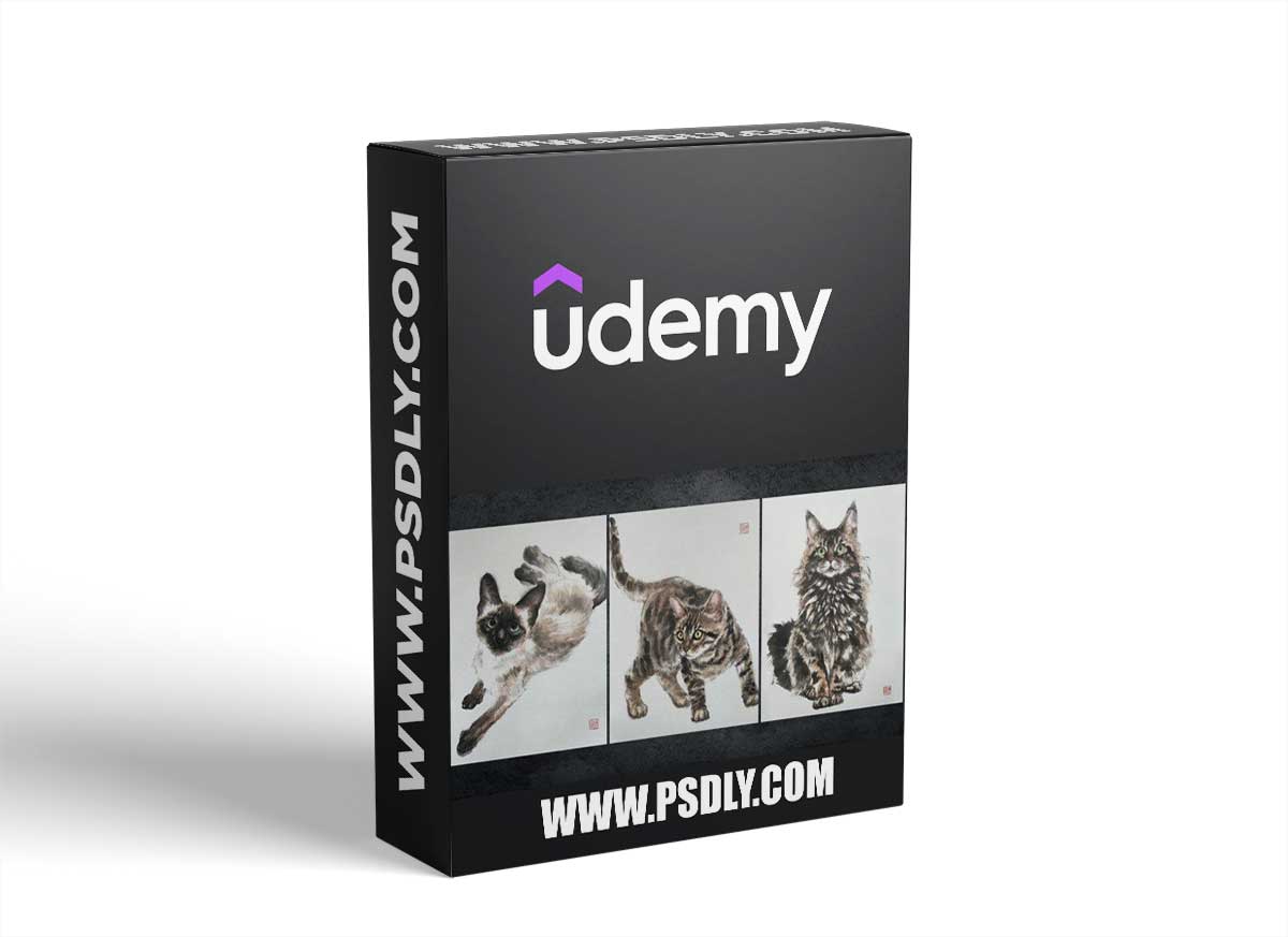 Relax with brush painting - Cat